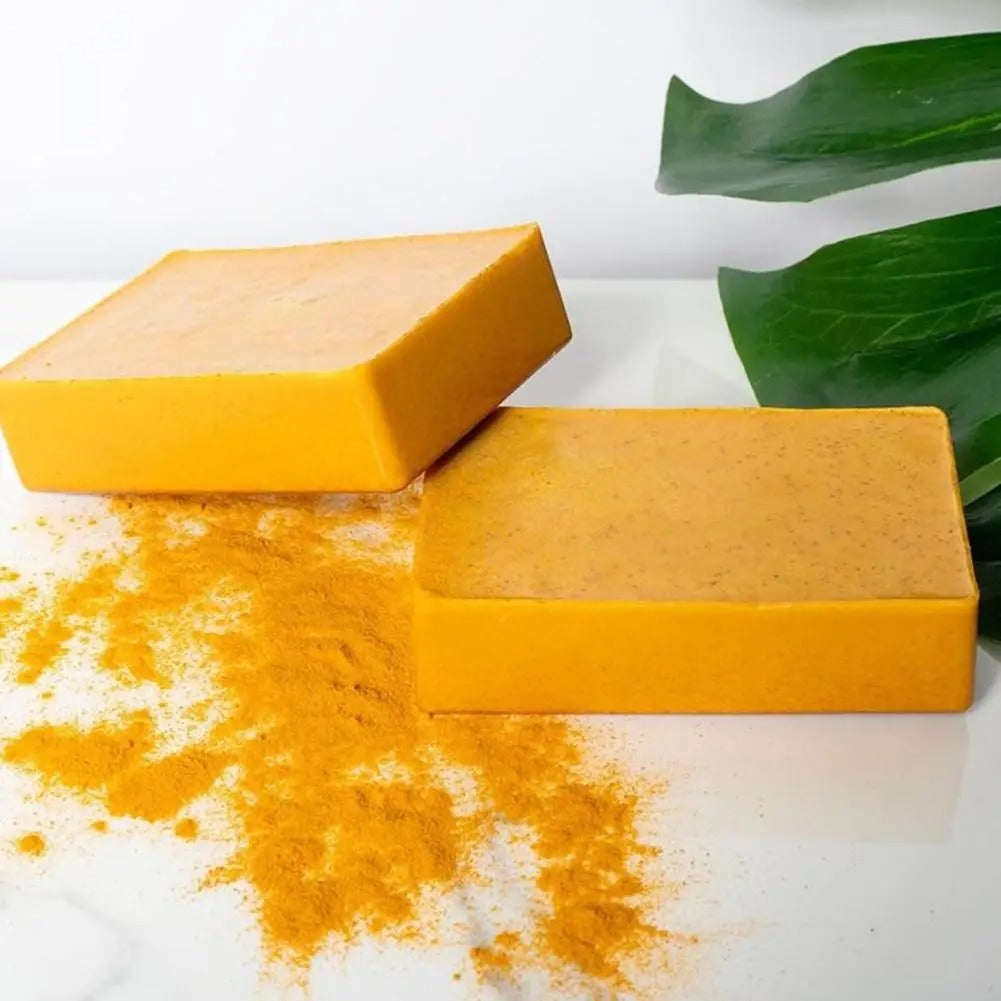 Lemon Turmeric & Kojic Acid Soap Bar, Face & Body Wash.