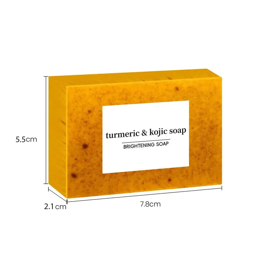 Lemon Turmeric & Kojic Acid Soap Bar, Face & Body Wash.